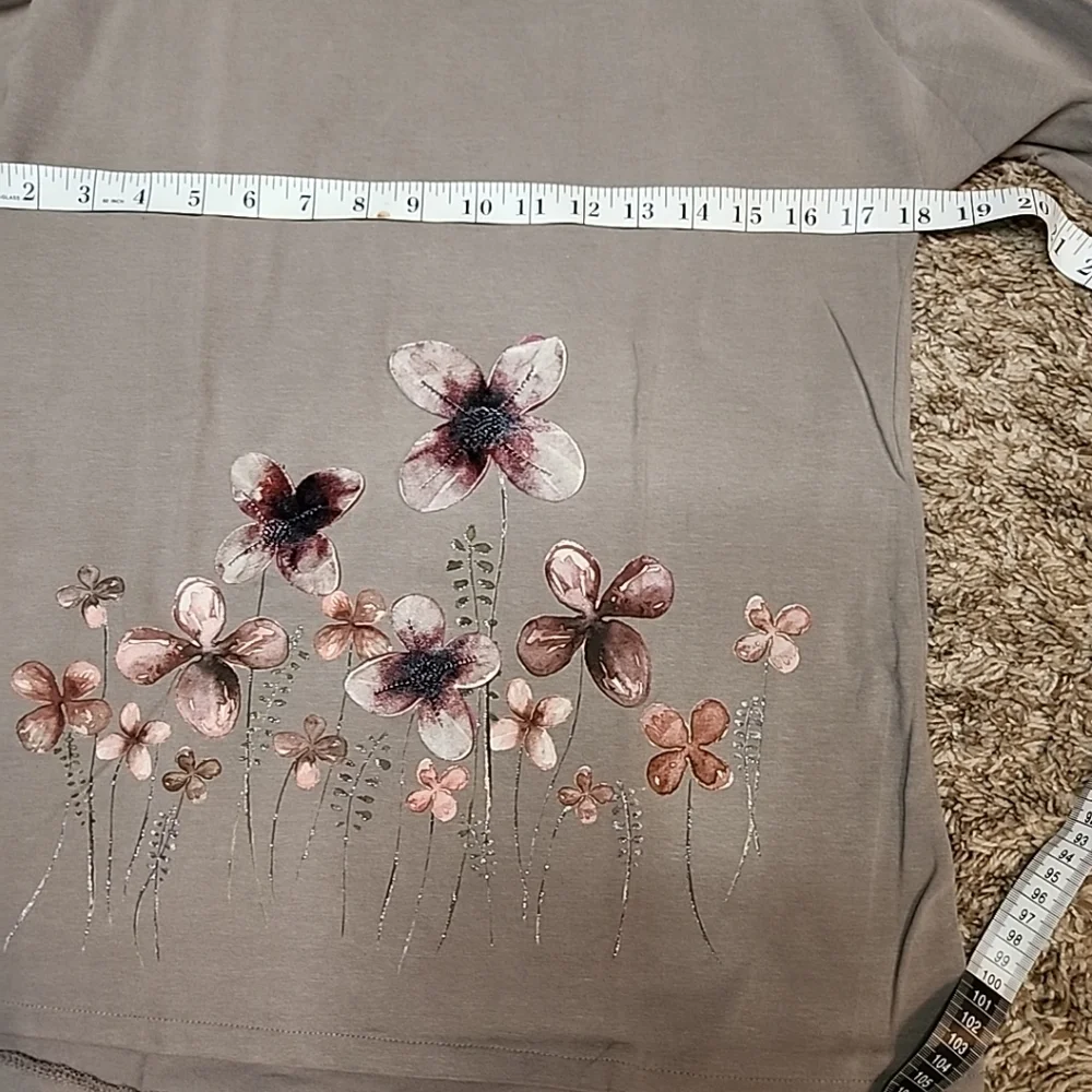 Zara Girls Brown Floral Top